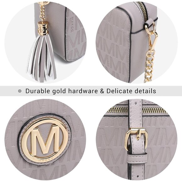 Lightweight PU Leather Crossbody Bag For Women with Zipper Pockets - Picture 5 of 7